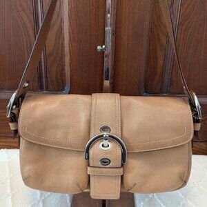 Coach Vintage Soho Shoulder Bag 9434 Tan Y2K Vtg Purse Leather